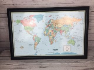 World Map Illuminated Rand Mcnally M Series