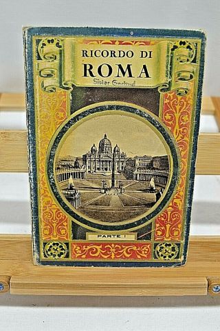 Vintage Ricordo Di Roma Parte 1 - Foldout Picture Postcards Of Rome