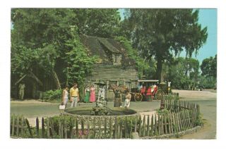 Oldest Wooden School House St.  Augustine Florida Vintage Postcard Af200