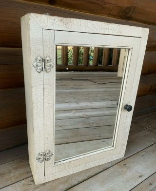 Vintage Medicine Cabinet With Mirror Door