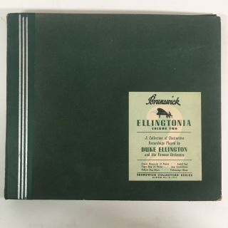 78 Rpm 10” Duke Ellington Ellingtonia Vol 2 Set Of 4 Brunswick Album 1011