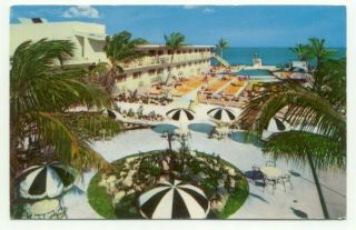 Miami Beach Fl The Golden Nugget Hotel Vintage Postcard - Florida