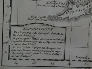 1759 BELLIN Atlas map ICELAND - Carte de L ' Islande M Horrebows - Islande 3