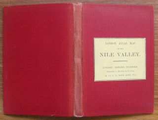 London Atlas Map Of The Nile Valley Edw.  Stanford 1905,  Egypt,  Folding Linen Map