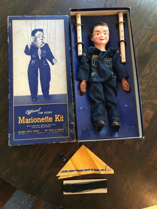 Vintage 1949 Cub Scout Marionette Kit -