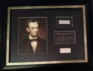 Usa President Abraham Lincoln Hair Framed With