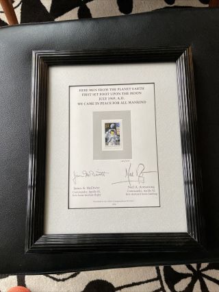 Framed Neil Armstrong and James McDivitt Autographs 3