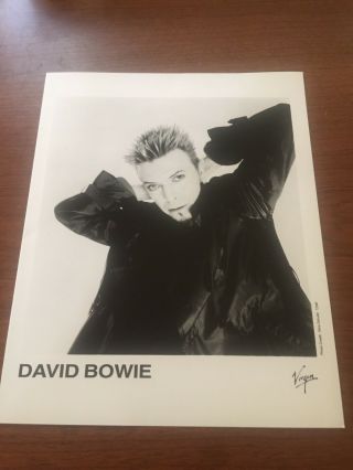 David Bowie Rare Vintage 8x10 Press Photo - Virgin Records