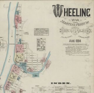 Wheeling,  West Virginia Sanborn Map©sheets Made In 1884 With 16 Maps On A Cd