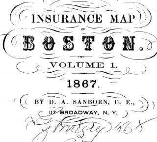 Boston,  Massachusetts About 54 Sanborn Maps On Cd