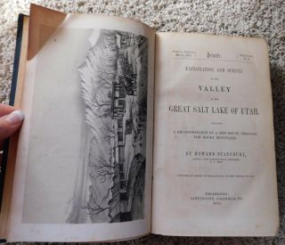 1852 Exploration and Survey of the Valley of the Great Salt Lake UTAH by Stansbu 4