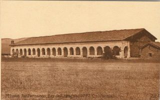 Vintage Postcard,  Mission San Fernando,  Rey De Espagna,  California