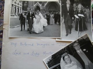 Vintage Jack Lord & Lady Martonmere Photos W/hand Written Notes