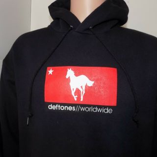 Deftones Worldwide Tour White Pony Vtg 2000 Hooded Sweatshirt (Lrg) Hoodie Hoody 2