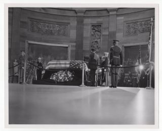 John F.  Kennedy State Funeral - Vintage Silver Gelatin 8x10 Photograph
