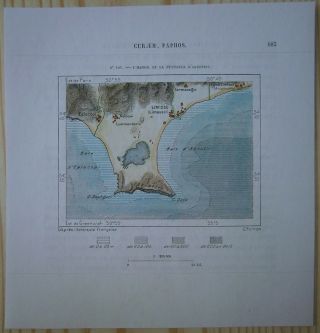 1884 Perron Map Limassol & Akrotiri Peninsula,  Cyprus (120)