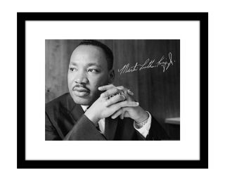 Martin Luther King Jr 8x10 Signed Photo Mlk Picture Autographed