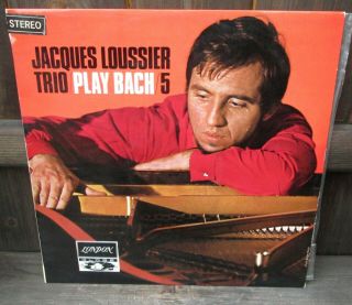 Jacques Loussier Trio: Play Bach 5 Lp Vinyl Album 1st Australia Press Saha 7773