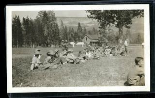 Vintage Photo Cowboy City Slickers In 10 Gal Hats And Chaps Mountain Dude Ranch