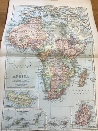 1897,  Map Of Africa,  Bacon 
