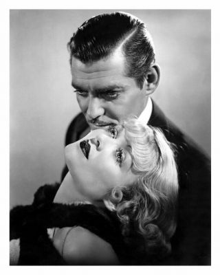 Clark Gable & Constance Bennett 8x10 Restrike B&w Photo