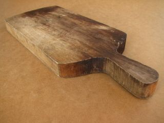 Old Antique Primitive Wooden Wood Board Shovel Scoop Plate Plank Trencher Rustic