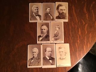 Preident Hayes,  Mrs Hayes And 6 Cabinet Members Carte Vistas