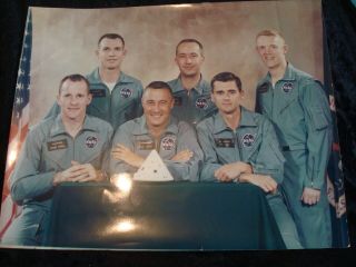 Photo Nasa Apollo 1& 9 Astronauts Chaffe/white/mcdivitt/scott/grissom/s