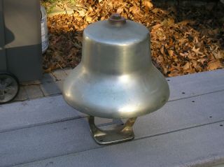 Antique Bronze Or Brass Fire Engine Bell W/ Bumper Mount