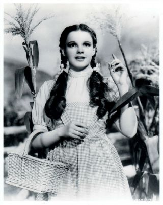 The Wizard Of Oz: Judy Garland 8x10 Black & White Photo