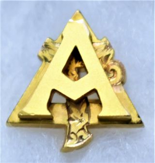 1957 Balfour 10k Gold Alpha Gamma Delta Greek Sorority Badge 4.  8g Epsilon Pi Siu