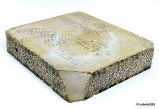 President Woodrow Wilson Lithographic Printing Stone 1915 Historic Luncheon