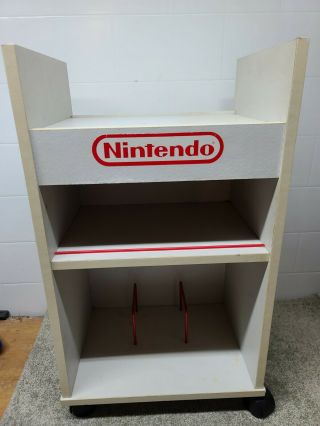 Vintage Nintendo Rolling Cart/shelf/stand Nes Console Tv