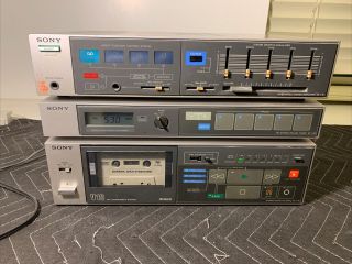 Vintage Sony Ta V10,  St V10,  And Tc V10 (for Parts/repair)