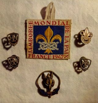 World Boy Scout Jamboree 1947 Staff Patch,  Vintage Scout Badges