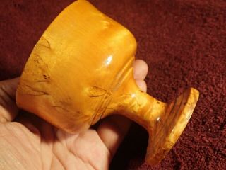 Vintage Burl Wood Vase Box Cup Goblet Folk Art Finland Finnish Scandinavia