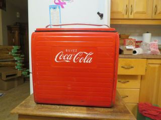 Vintage Coca Cola Ice Chest Cooler 1956 / 8861