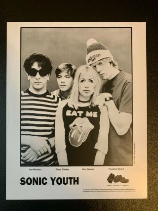 Sonic Youth 1992 Kim Gordon Thurston Moore Promotional Photo 8x10