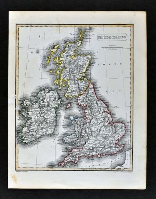 1836 Arrowsmith Map British Isles England Wales Scotland Ireland London Britain