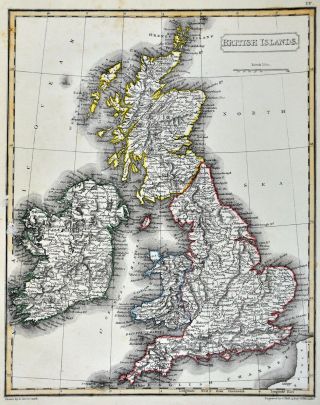 1836 Arrowsmith Map British Isles England Wales Scotland Ireland London Britain 2