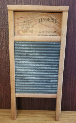 The Zinc King Lingerie Washboard National Co.  No.  703 Chicago Memphis 18 - Inch