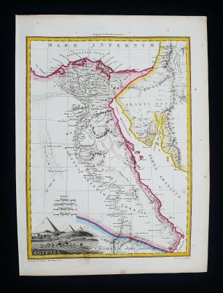1812 Lapie - Rare Map Of Africa North,  Egypt,  Egypte 
