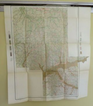 1906 Antique Map Montgomery County Mississippi Winona Foltz Sawyer 25x29 4323