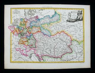 1812 Lapie - Rare Map Germany,  Deutschland,  Berlin,  Munich,  Koln,  Central Europe