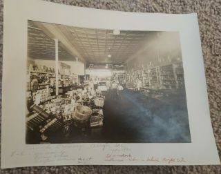 Vintage Photograoh Murdoch Grocery Store Oregon Illinois 1930 W Owner 10 X 8