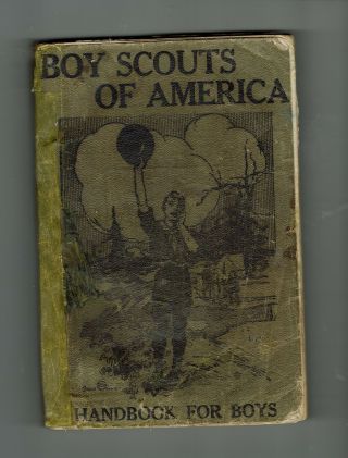 First Edition 1911 Boy Scout Handbook 110 Years Old First Printing Green Rare