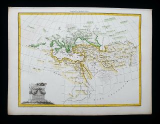 1812 Lapie - Rare Map: The Geography Of Herodotus,  Mediterranean Sea,  Middle East