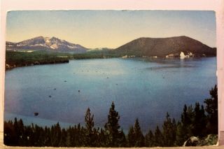 Oregon Or East Lake Paulina Park Newberry Crater Postcard Old Vintage Card View