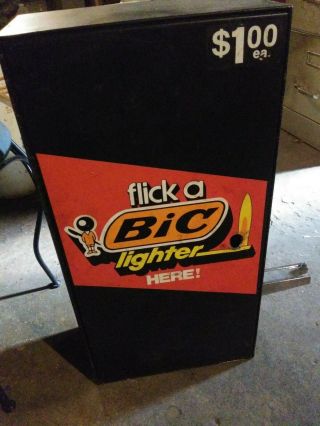 Vintage Bic Lighter Coin Operated Vending Machine