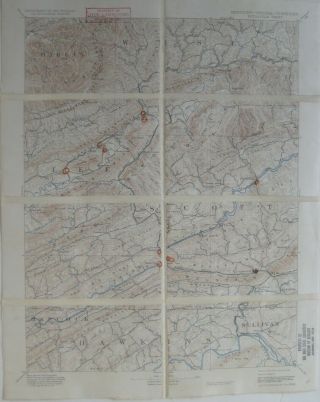 1894 Usgs Topo Map Gate City Estillville Virginia Kentucky Tennessee